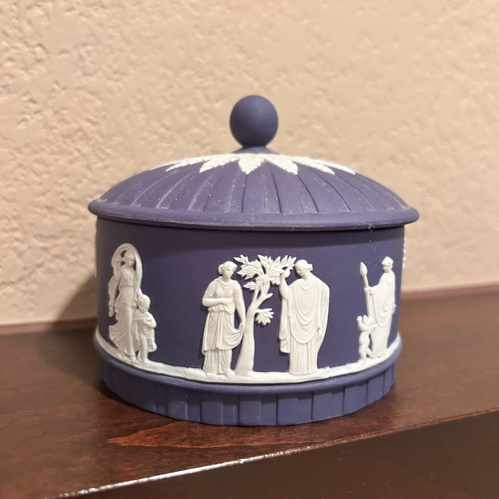 Blue and White Wedgewood Box